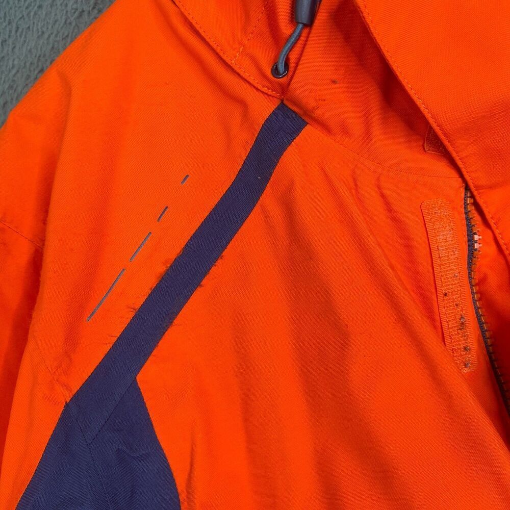 North Face Hyvent 3 in 1 Jacket Mens Medium Orange Shell Only - Picture 8 of 16